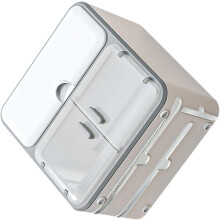Toilettenpapierhalter, Papierhandtuchhalter, Taschentuchbehälter, weißes PP-Material, Wandmontage