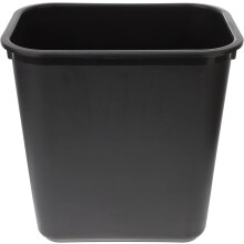 Papelera cuadrada de plástico, contenedor de basura para oficina o uso doméstico.