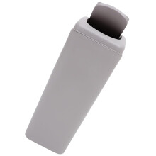 Poubelle à couvercle rabattable de 12 litres, en plastique, étroite et peu encombrante, facile à utiliser.