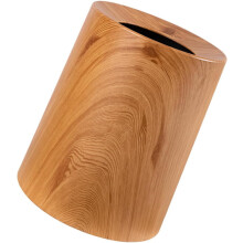 Cubo de basura sin tapa ABS con textura de madera, sencillo, moderno, contenedor de residuos para el hogar, creativo y decorativo.