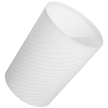 Poubelle en plastique blanc de 10 litres, bac à litière, design simple et structure robuste
