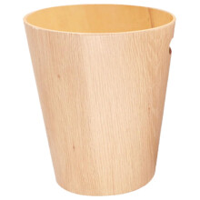 Corbeille de bureau en bois, grande capacité, style japonais, design minimaliste, pratique et amovible