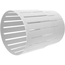 Papelera pequeña sin tapa, cubo de basura de plástico hueco y grueso, papelera multifuncional blanca