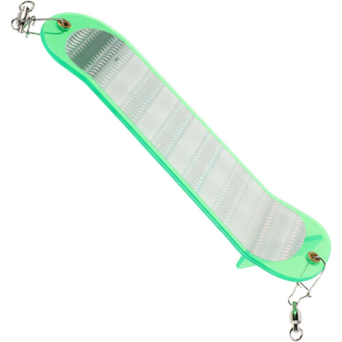 Dodger Angelblinker ABS Chrom Reflektierende Bass-Schleppblinker Forellenköder-Attraktor