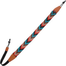 Correa ajustable para ukelele de 21 a 26 pulgadas, de nailon y cuero, con doble gancho en J y agarre firme, sin botones.