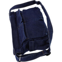 Vintage-Denim-Schultertasche für Damen, stylische Umhängetasche mit Tragegurt für Reisen, Shopping und Freizeit