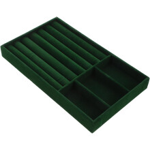Multifunktionale Schmuckaufbewahrungsbox aus Samt mit Deckel für Ringe und Ohrringe, ideal für Kommode und Reisen.