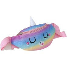 Einhorn-Bauchtasche für Kinder, Regenbogen-Brusttasche, Kinderhandtasche für Mädchen, Reise-Hüfttasche