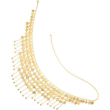 Vintage-Münzanhänger-Taillenkette für Damen, Bauchtanzgürtel, mehrlagiger Quasten-Körperschmuck für festliche Anlässe