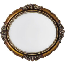Decorative Vanity Mirror Vintage Picture Frame Resin and Glass Desktop Tray Decoration