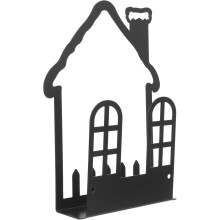 Zeitungshalter, Wandmontage, Schlüsselablage, kleines Haus, Eisenmetall, große Speicherkapazität