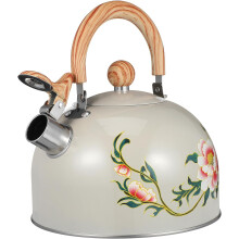 Bouilloire sifflante 3 l, bouilloire domestique en acier inoxydable et PVC, facile à ranger, fonction sifflante, cuisine