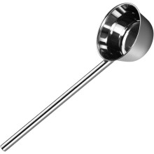 Edelstahl-Wasserschöpfkelle, langer Schöpflöffel, verdickter Küchenlöffel, schlichtes Design, langer Griff