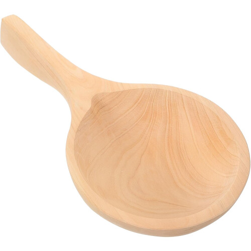 Louche artisanale en bois de cèdre au design unique