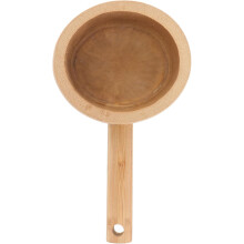 Louche en bambou à long manche, grande louche en bois épais, louche multifonctionnelle pour la cuisine
