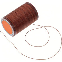 Hilo encerado redondo para coser a mano, ideal para manualidades de cuero y proyectos de artesanía en cuero.