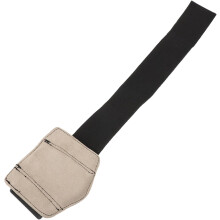 Robuste Handgelenkbandage aus Leder für Gewichtheben und Fitnessstudio, Einheitsgröße, graues Handgelenkband
