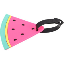 Wassermelonen-Gepäckanhänger aus PVC, Reise-ID-Etikett, Sommer-Kofferanhänger für Damen und Mädchen, Strandgepäck-Identifizierer