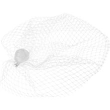 Voile de mariée vintage, chapeau bibi et pince à cheveux