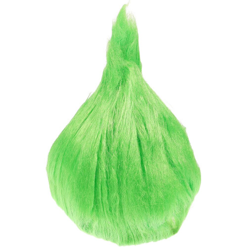 Perruque en forme de flamme, coiffe verte de carnaval, accessoire de cosplay