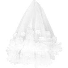 Accessoire de coiffure de mariée élégant orné de fleurs, voile de fleurs confortable pour les mariages, coiffe chic