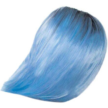Perruque courte bleue à capuche, postiche synthétique pour femmes, accessoire de coiffure effet naturel pour cheveux courts