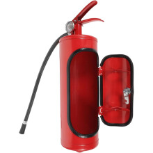 Rotwein-Aufbewahrungsbox aus Metall, Weinbehälter mit integriertem Feuerlöscher, elegantes Design, praktisch
