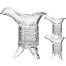Retro-Weingläser-Set im chinesischen Stil, 3 Gläser à 10 ml, aus robustem Glas