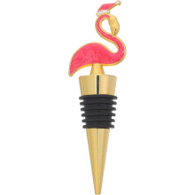 Zátka na víno Flamingo, opakovane použiteľná tesniaca zátka z hliníkovej zliatiny a termoplastickej gumy
