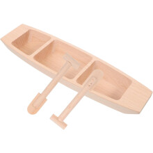 Holzboot-Modellbausatz zum Selberbasteln (unbehandeltes Holzboot)