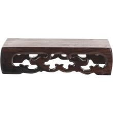 Support à plantes d'intérieur en bois de style rustique pour pots de fleurs et boules de cristal