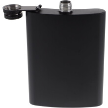 Flasque portable étanche en acier inoxydable 237 ml (8 oz), finition noire mate