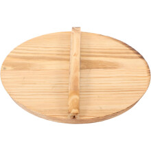 Spritzschutz-Topfdeckel aus Holz, kleiner Topfdeckel (14 cm Durchmesser), feines Holz, leicht, verhindert Feuchtigkeitsverdunstung beim Kochen