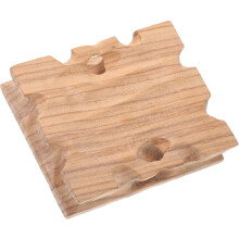 Mineralien-Präsentationsständer aus Holz, Holzsockel, beige, praktisch, tragbar, Holzfuß