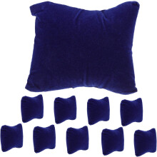 Lot de 10 petits coussins décoratifs en mousse PU pour présenter bracelets et montres dans une boîte à bijoux ou un étui de rangement.