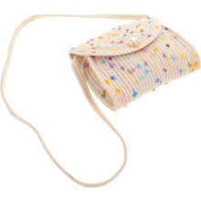 Sommerliche Strohhandtasche, Umhängetasche für Damen, Schultertasche für kleine Mädchen