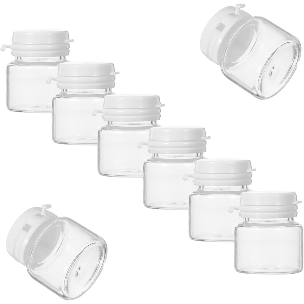 Hkhbjs 10Pcs Travel Bottles Empty Leakproof Jars For Skincare Toiletries Tsa Approved Sample Containers Refillable Face Case