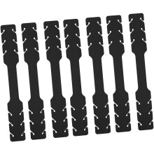 10 ganchos ajustables para las orejas, correa de extensión suave para un ajuste cómodo y una mejor protección (color negro).