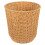 Khaki Storage Basket Wastebasket Medium Size Pp and Iron Material Rustic Pastoral 1
