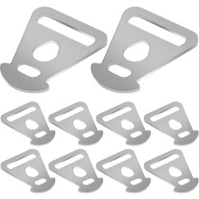 10 tenditori per corda triangolari in acciaio inossidabile per tenda, regolatori per tiranti da campeggio