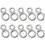 Angel-Split-Verbinder, 10 Stück, Edelstahl, robust, mit Doppelloch-Design 1