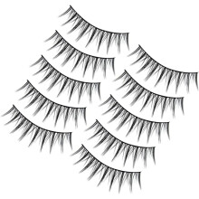 10 Paar künstliche Wimpern, natürlich und zart, Wimpernverlängerungen für Frauen und Mädchen
