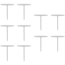 10pcs reutilizável odorless 430 aço inoxidável bolo flor decorando unhas