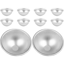 10er-Pack Kuppel-Kuchenform, 3D-Puddingform, 9,4 x 9,4 x 5,6 cm, Aluminiumlegierung, antihaftbeschichtet, leicht zu lösen