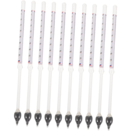 10pcs Density for Maple Syrup Hydrometers Alcohol Hydrometers Scales
