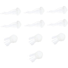 10 ks mini medúzy 3D epoxidové výplně ozdoby DIY výplně forem pro pryskyřičné řemeslo oceánská dekorace