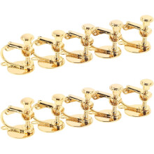 Lot de 10 clips d'oreilles pour oreilles non percées. Fabriqués en matériau spécifique, ces adaptateurs de boucles d'oreilles à clip sont…