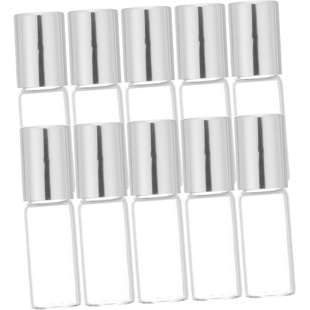 Hkhbjs 10Pcs Essential Oil Bottling Glass Roller Bottles For Oils Perfume Aromatherapy Travel Storage