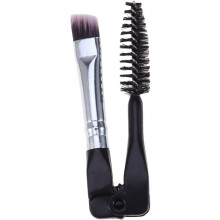 10pcs dobrável mini maquiagem sobrancelha escova de cabeça dupla sobrancelha escova para maquiagem de sobrancelhas para viagem e uso diário