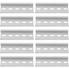 10 rails DIN en aluminium, 100 mm de long x 35 mm de large x 7,5 mm de haut, rails de guidage métalliques rainurés